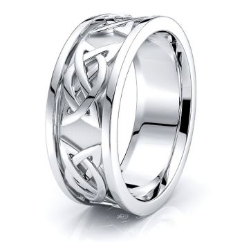 Calder Celtic Knot Mens Wedding Band