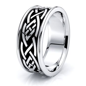 Arthur Celtic Knot Mens Wedding Band 