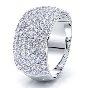 Cruzita Pave Set Women Anniversary Band