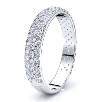 Estrella Pave Set Women Anniversary Band
