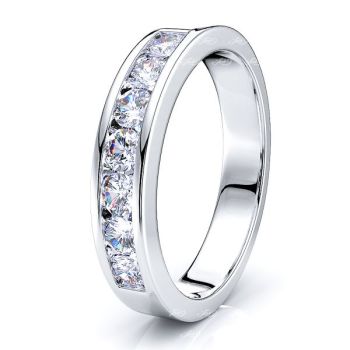 Adalina 7 Stone Channel Set  Women Anniversary Ring