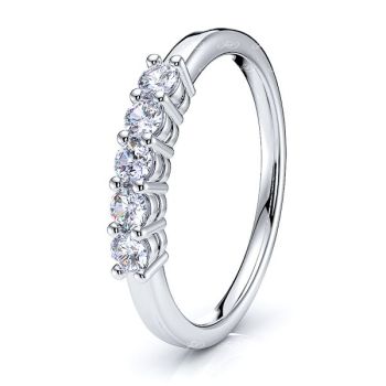 Shared Prong Women Anniversary Ring