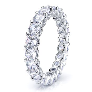 U-Prong Diamond Women Eternity Band