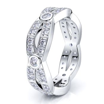Hestia Diamond Women Eternity Wedding Band