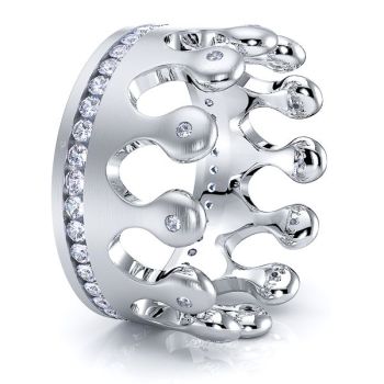 Cora Crown Mens Diamond Wedding Ring