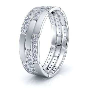 Adelaide Mens Diamond Wedding Ring