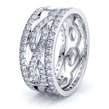 Willa Mens Diamond Wedding Band