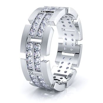 Olivia Mens Diamond Wedding Ring