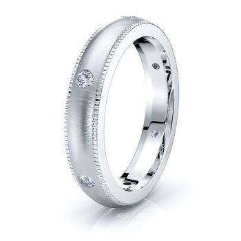 Willow Mens Diamond Wedding Band