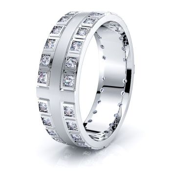 Meilani Mens Diamond Wedding Band
