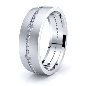 Evie Mens Diamond Wedding Band