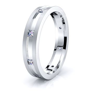 Anais Mens Diamond Wedding Band