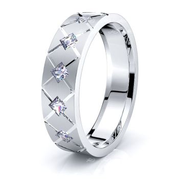 Victoria Mens Diamond Wedding Band