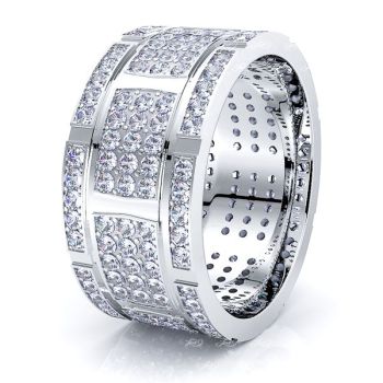 Emilia Mens Diamond Wedding Band