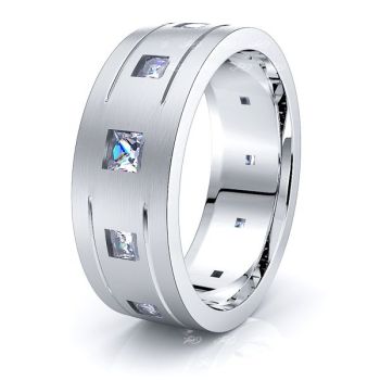 Anastasia Mens Diamond Wedding Band