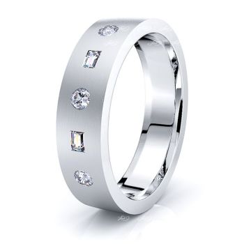 Cassia Mens Diamond Wedding Band