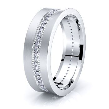 Louise Mens Diamond Wedding Ring