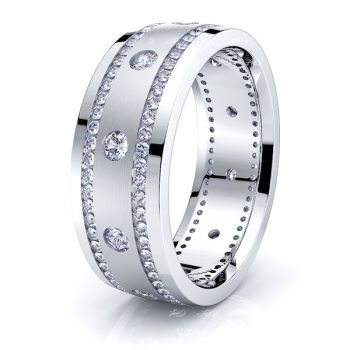 Arya Mens Diamond Wedding Band