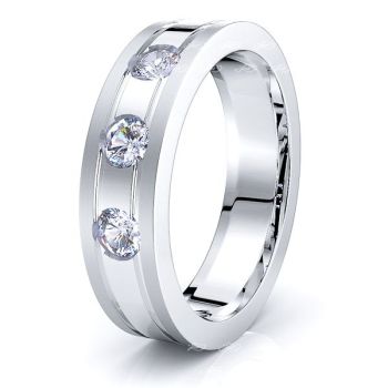 Greta Mens Diamond Wedding Ring