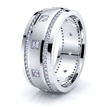 Rachel Mens Diamond Wedding Band
