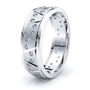 Diana Mens Diamond Wedding Band