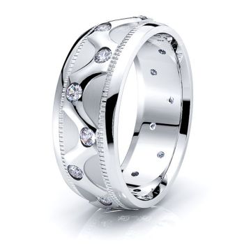 Helena Mens Diamond Wedding Band