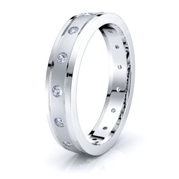 Etta Mens Diamond Wedding Band