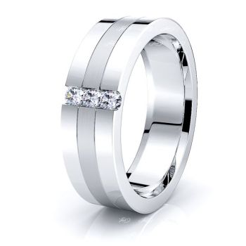 Jessica Mens Diamond Wedding Band