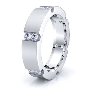 Aveline Mens Diamond Wedding Band