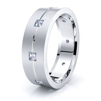 Zora Mens Diamond Wedding Band