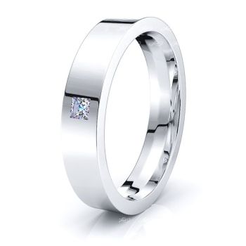Fleur Mens Diamond Wedding Band