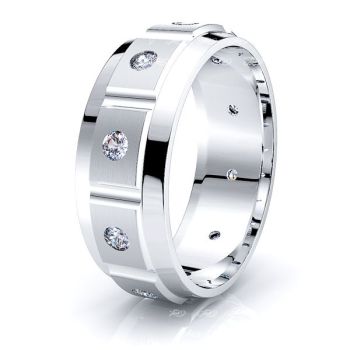 Noelle Mens Diamond Wedding Ring