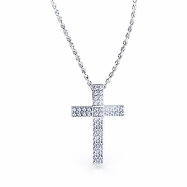 Tecla Diamond Cross Pendant