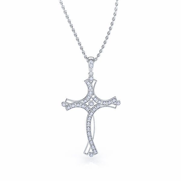 Dorotea Diamond Cross Pendant
