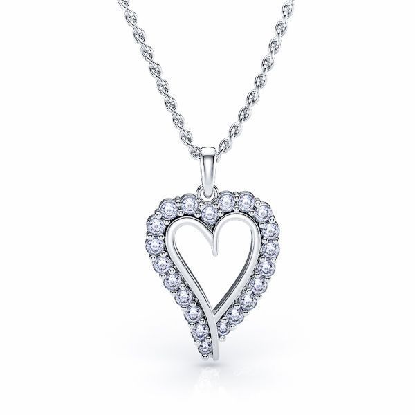 Guadalupe Diamond Heart Pendant