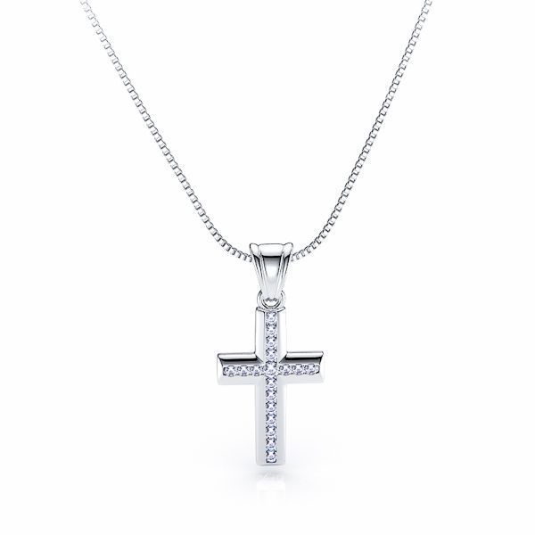Blanche Diamond Cross Pendant