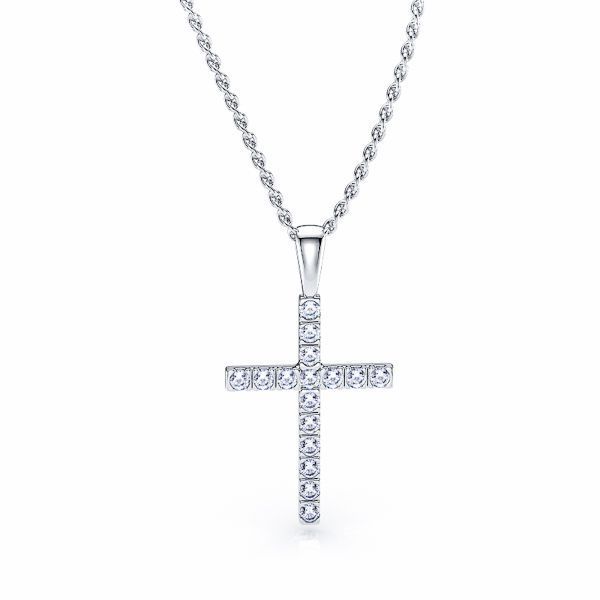 Celeste Diamond Cross Pendant