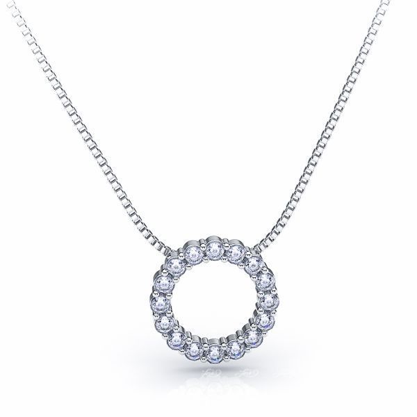 Orsina Circle Diamond Pendant