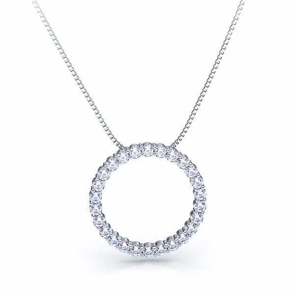 Cosima Diamond Circle Pendant