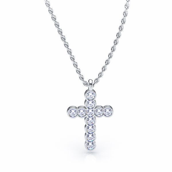 Josefina Diamond Cross Pendant