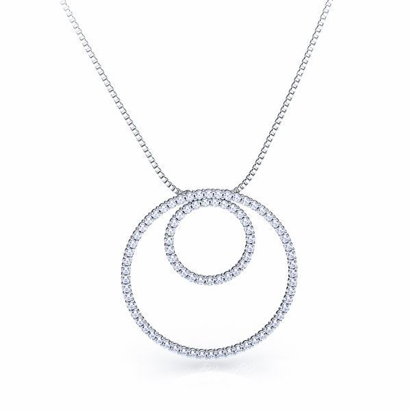 Gwenaelle Diamond Circle Pendant