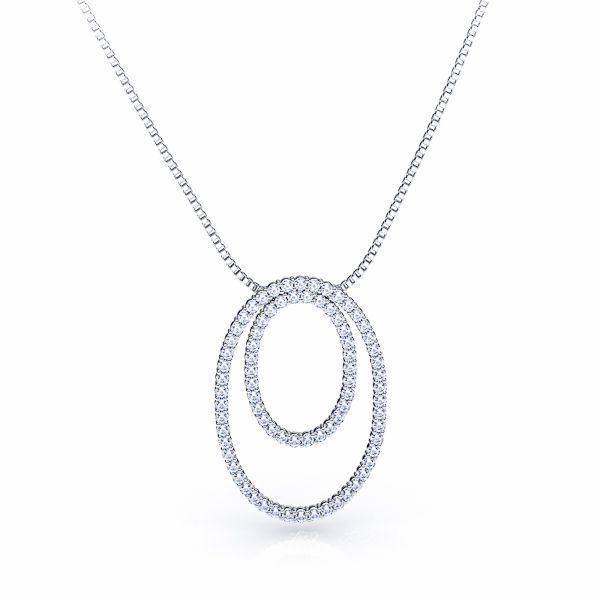Angelica Diamond Circle Pendant