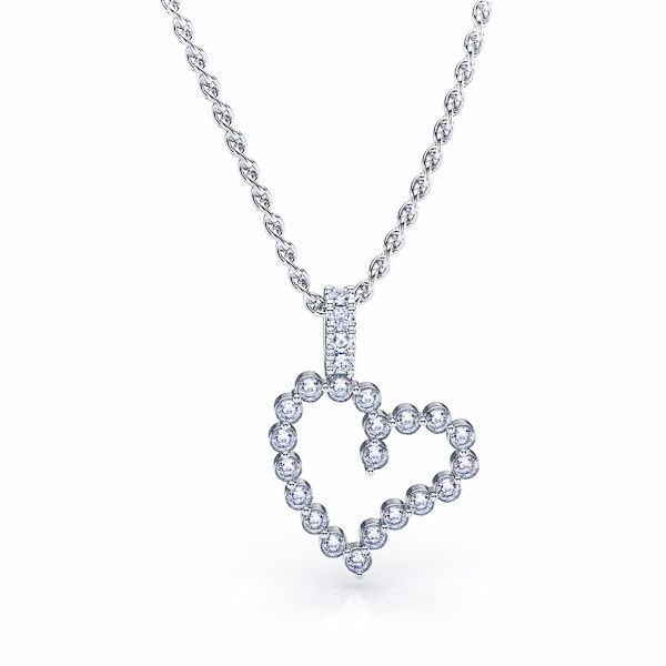 Adrienne Diamond Heart Pendant