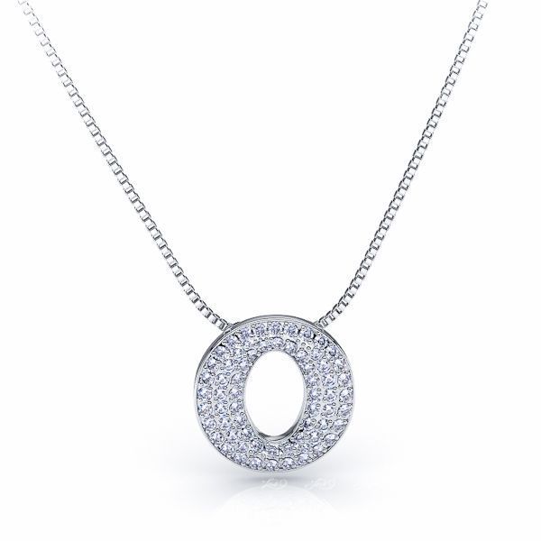 Eveline Diamond Circle Pendant