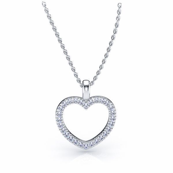 Fina Diamond Heart Pendant