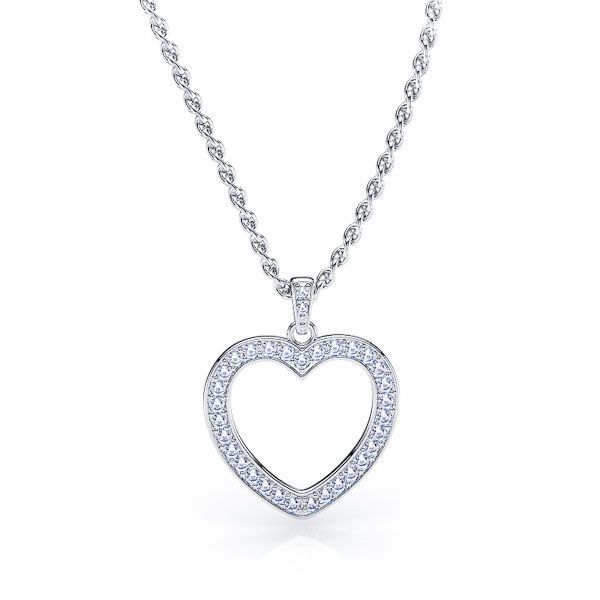 Immacolata Diamond Heart Pendant