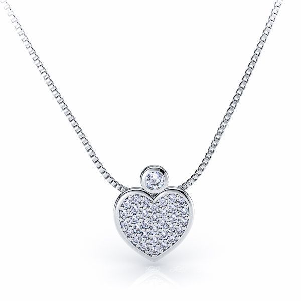 Gilberte Diamond Heart Pendant
