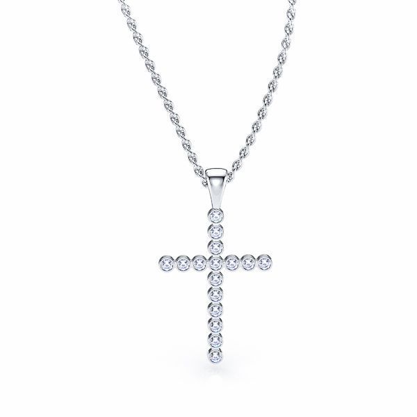 Daniele Diamond Religious Cross Pendant