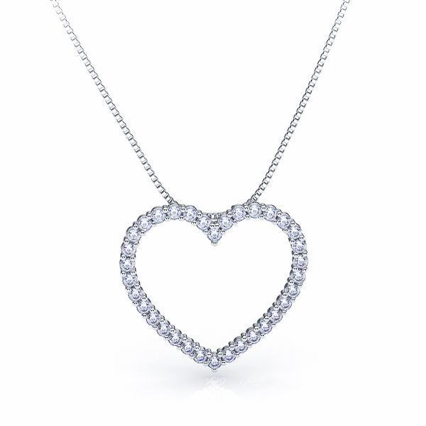 Crocetta Diamond Heart Pendant