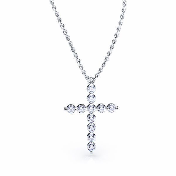 Claudette Diamond Cross Pendant
